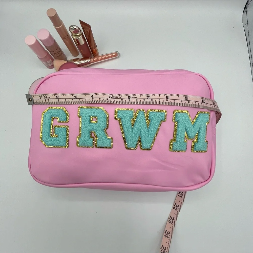 NEW Large Pink Makeup/Skincare Bag “GET READY WITH ME” - Picture 4 of 7